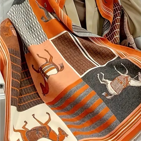 Unbranded Comfy Shawl 72.8 inches long 25.5 in wide - Picture 4 of 10